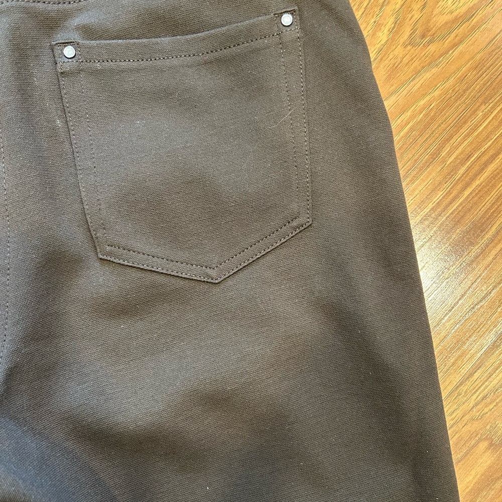 Chico’s Brown SO Slimming Brown Stretch Knit Pants - Picture 3 of 8